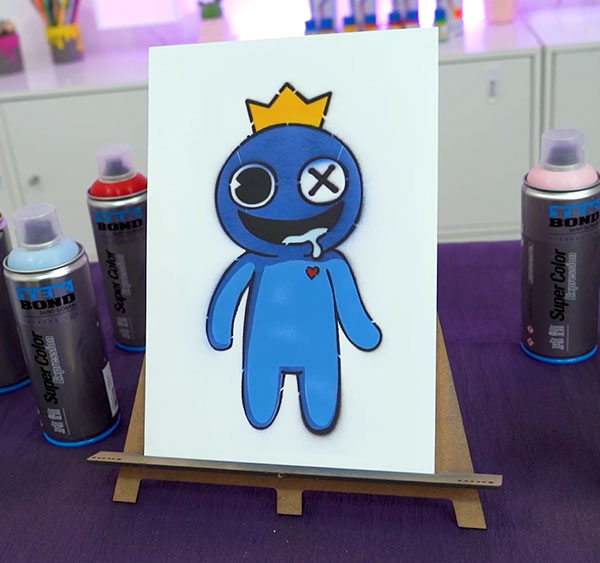 Dany Martines  Pintura Divertida com Spray – Azul Babão