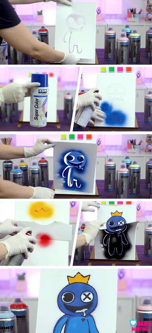 Dany Martines  Pintura Divertida com Spray – Azul Babão